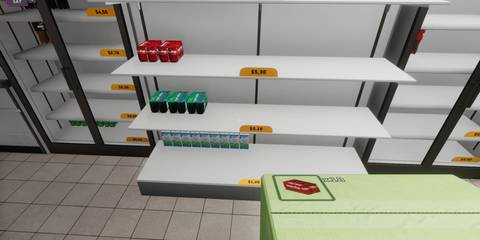 Restocking shelves in Supermarket Together