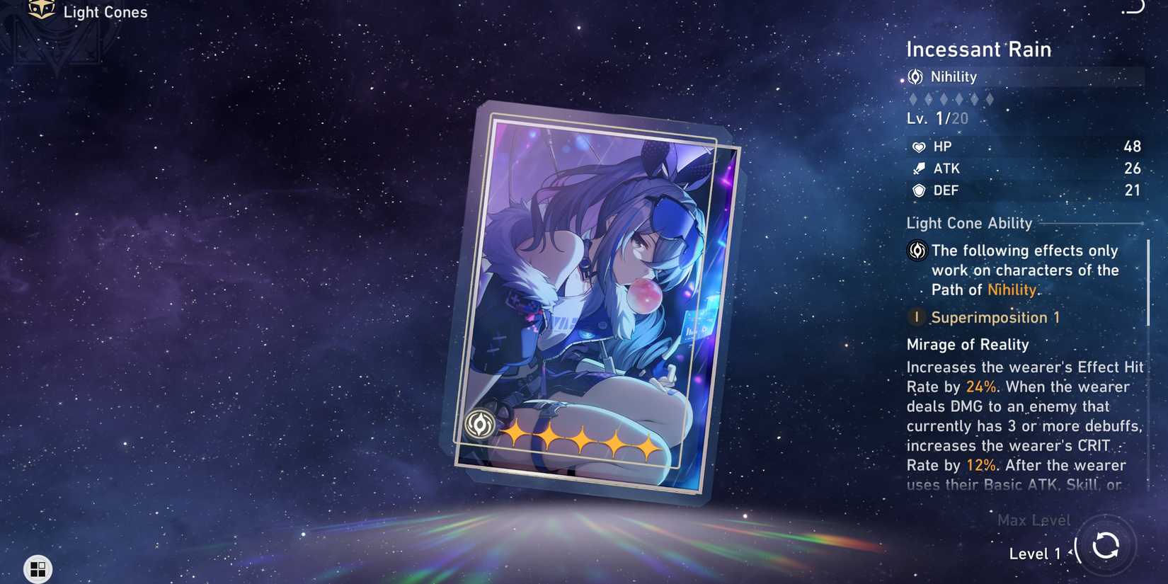 Honkai: Star Rail Incessant Rain Silver Wolf