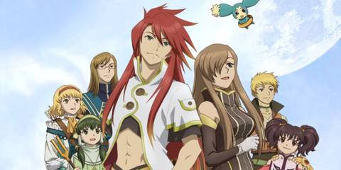 Tales of the Abyss - Luke and Tear with the other party members