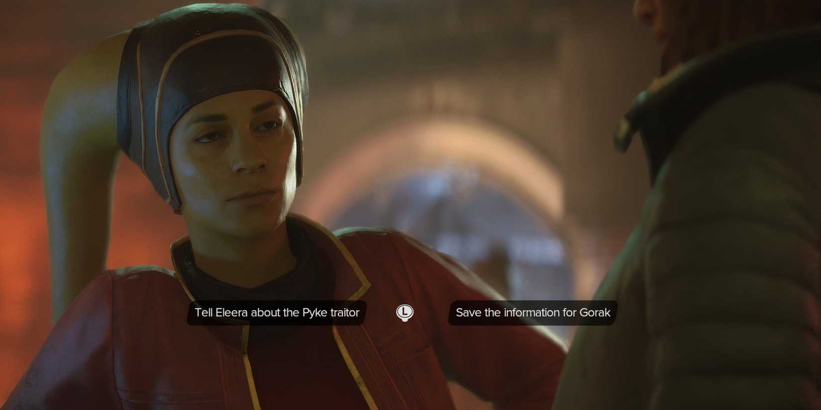 Talking to Eleera in Star Wars Outlaws