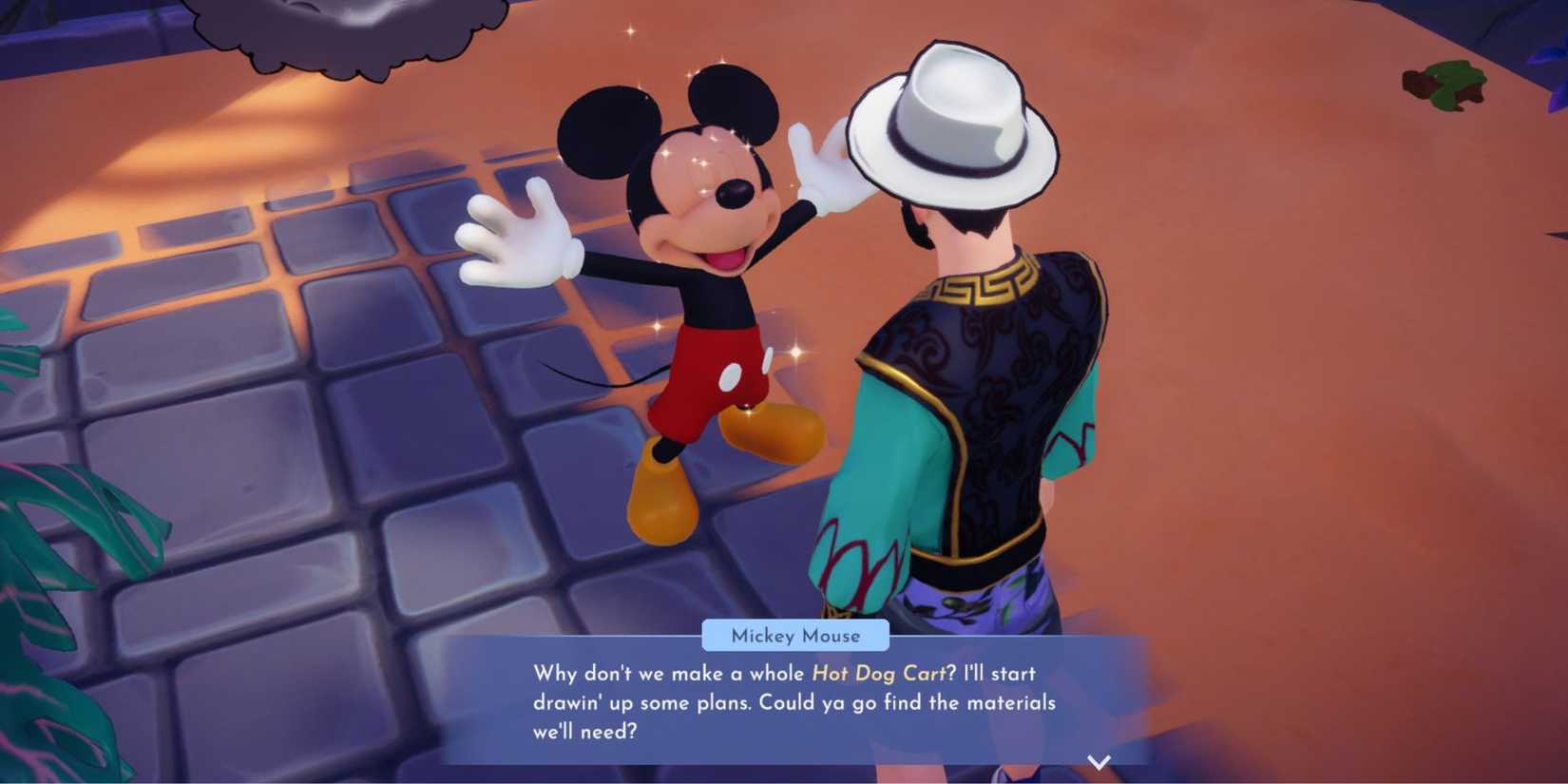 talking to mickey dreamlight valley