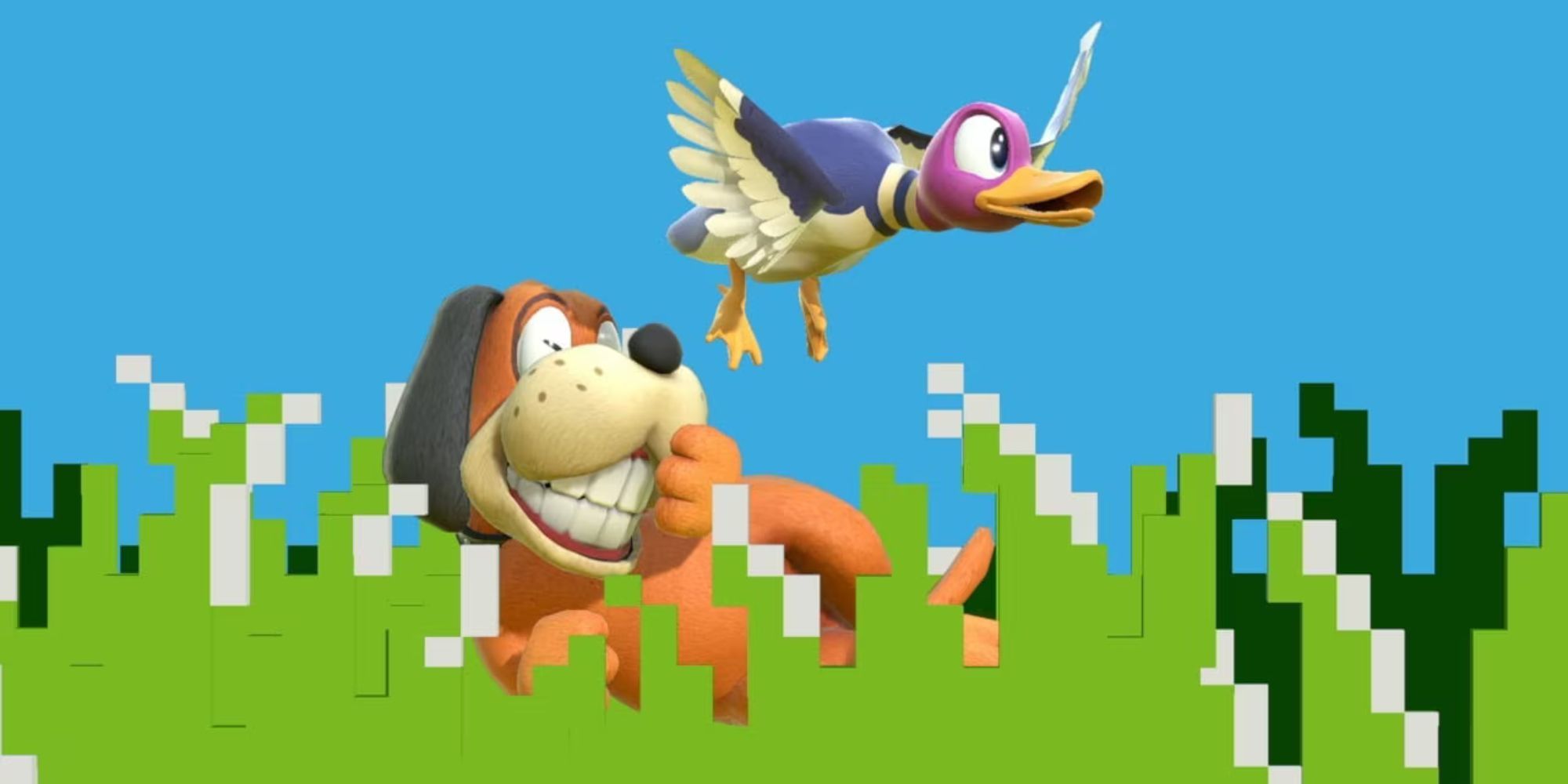 The Duck Hunt duo in Super Smash Bros For Wii U.