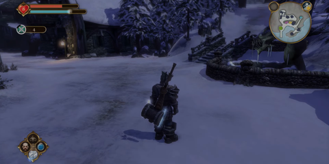 The Fable Hero Standing In An Open, Snowy Area-1