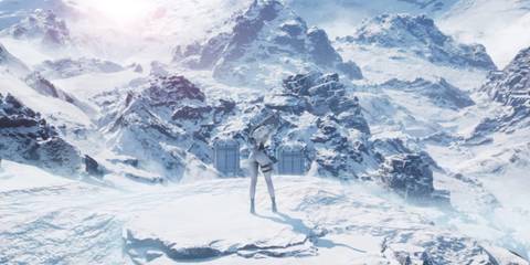 Hailey, a new sniper coming to The First Descendant, is stretching before embarking on a mission.