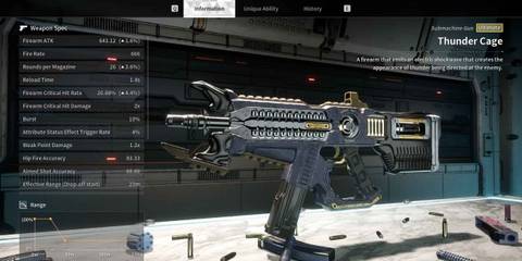 Thundercage SMG in The First Descendant 