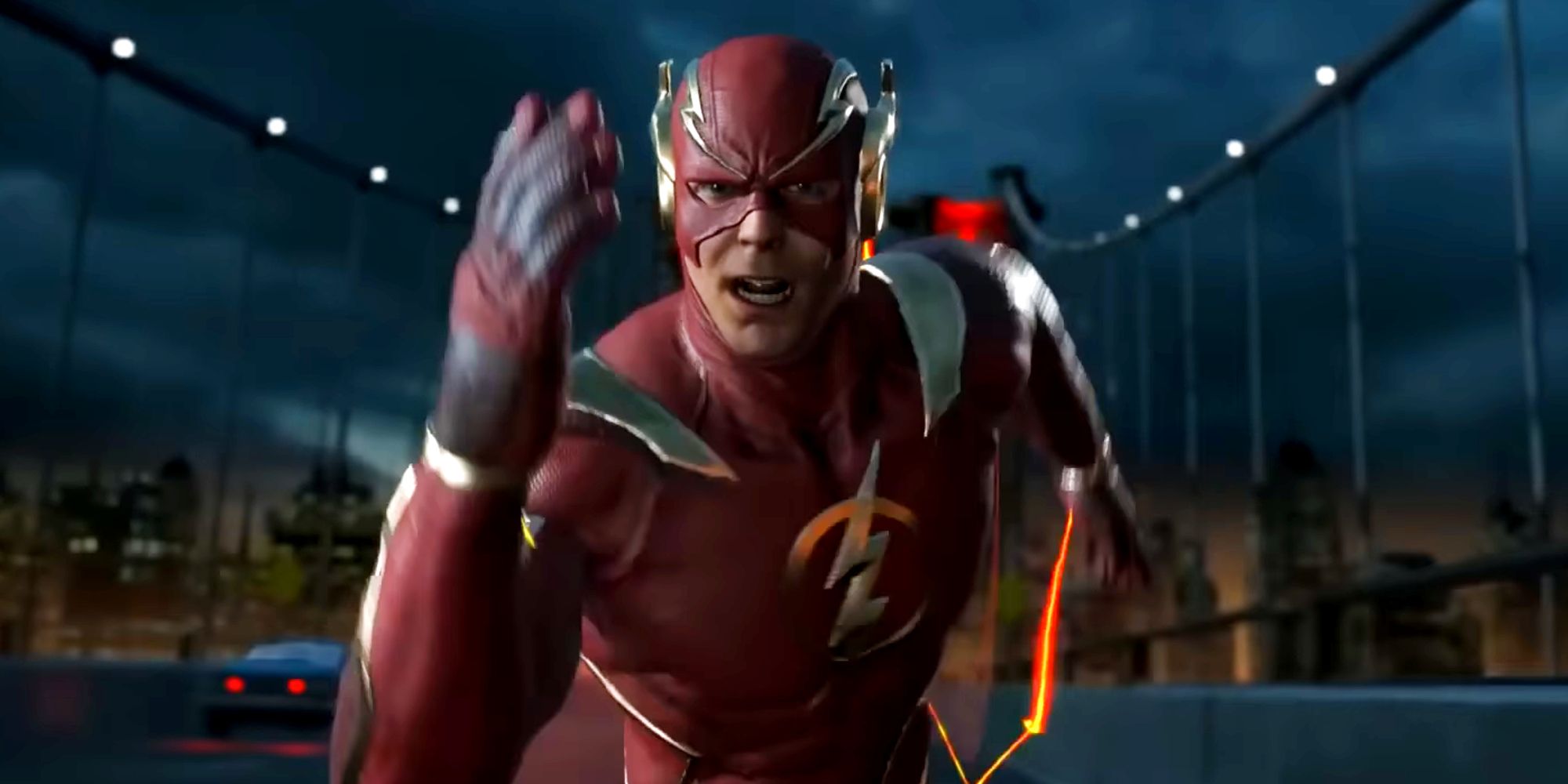 The Flash running in Injustice 2