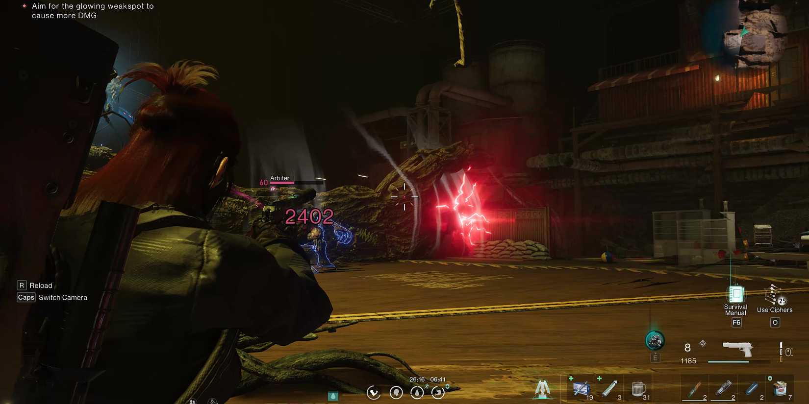 Screenshot showcasing The Forsaken Giant's sweep attack during the second phase in Once Human 