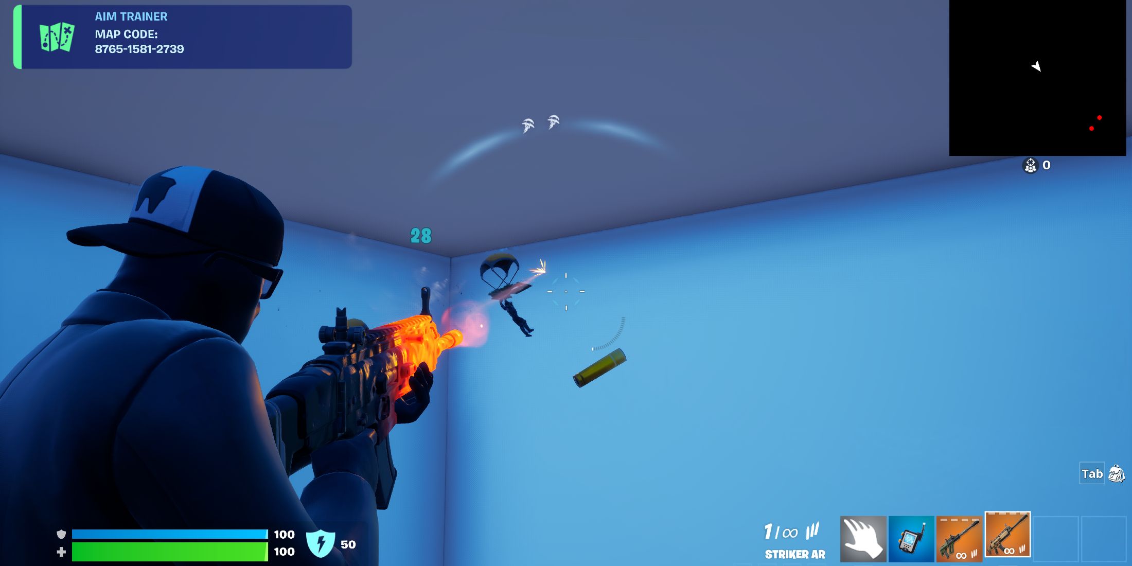 Best Aim Training Map Codes in Fortnite