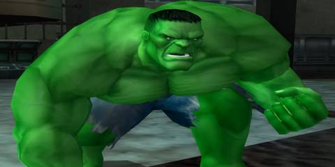 The hulk in The Incredible Hulk: Ultimate Destruction 