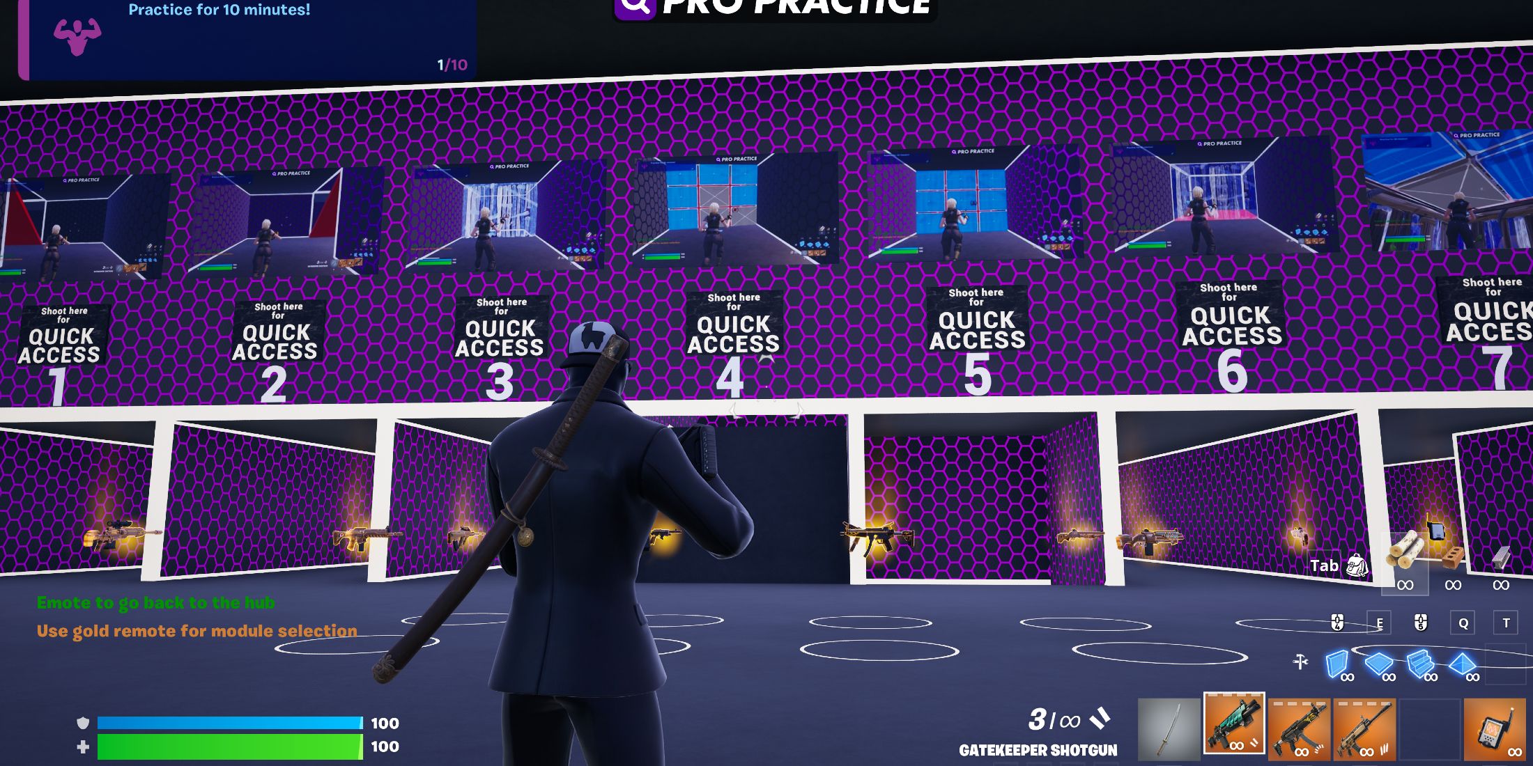 Best Aim Training Map Codes in Fortnite