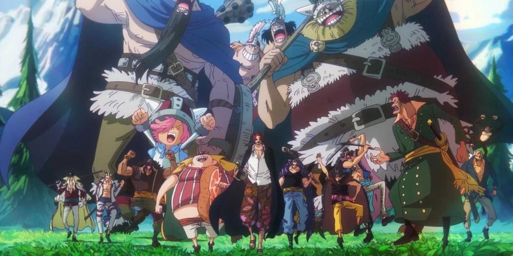 The Red Hair Pirates and the New Warrior Pirates in Elbaf.