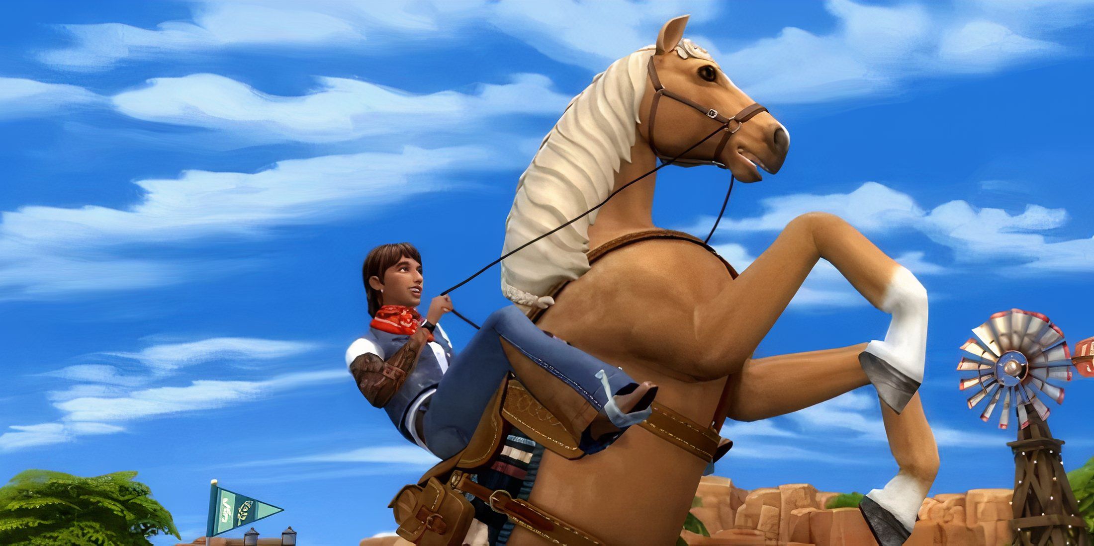 Sims 4 Player Gets Weird Message from a Horse