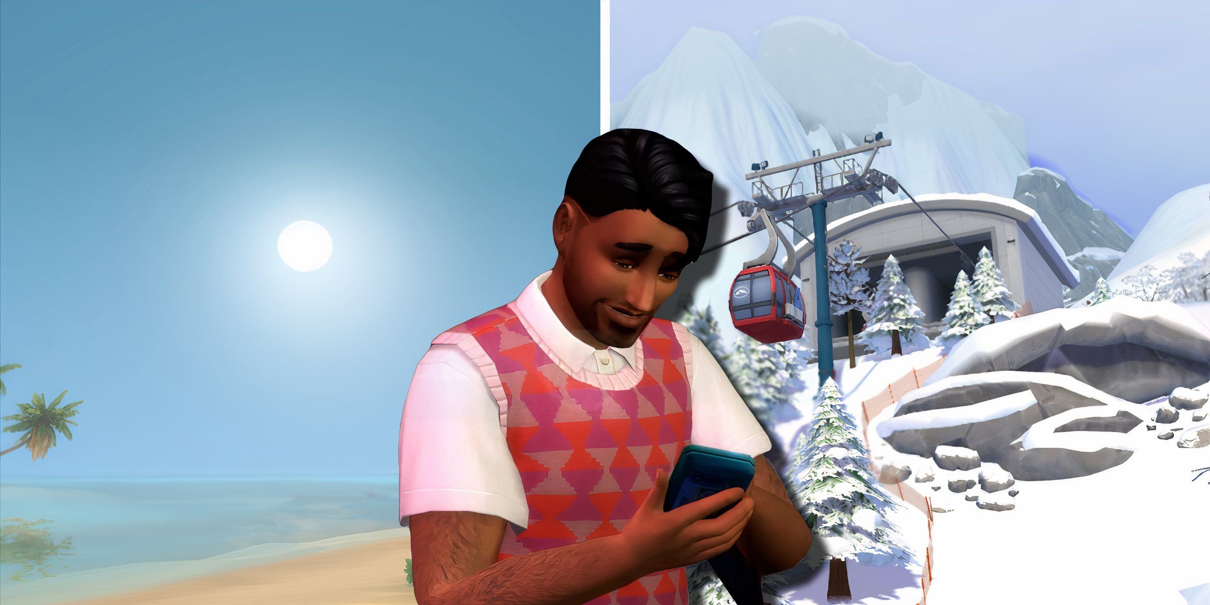 A Sim in a long distance relationship texting to reach from Sulani to Mt Komorebi