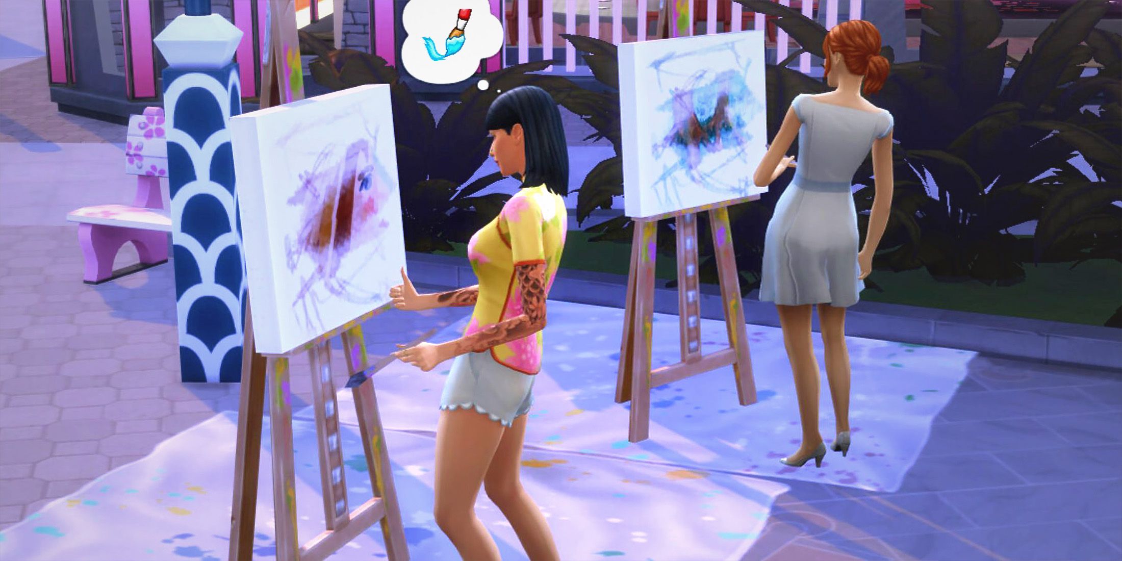 Sims 4 Player Paints Painting That's Worth a Bunch of Cash