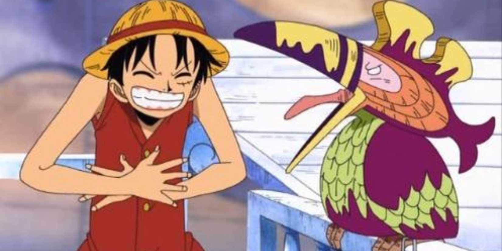 The Straw Hats' South Bird gets angry at Luffy in One Piece