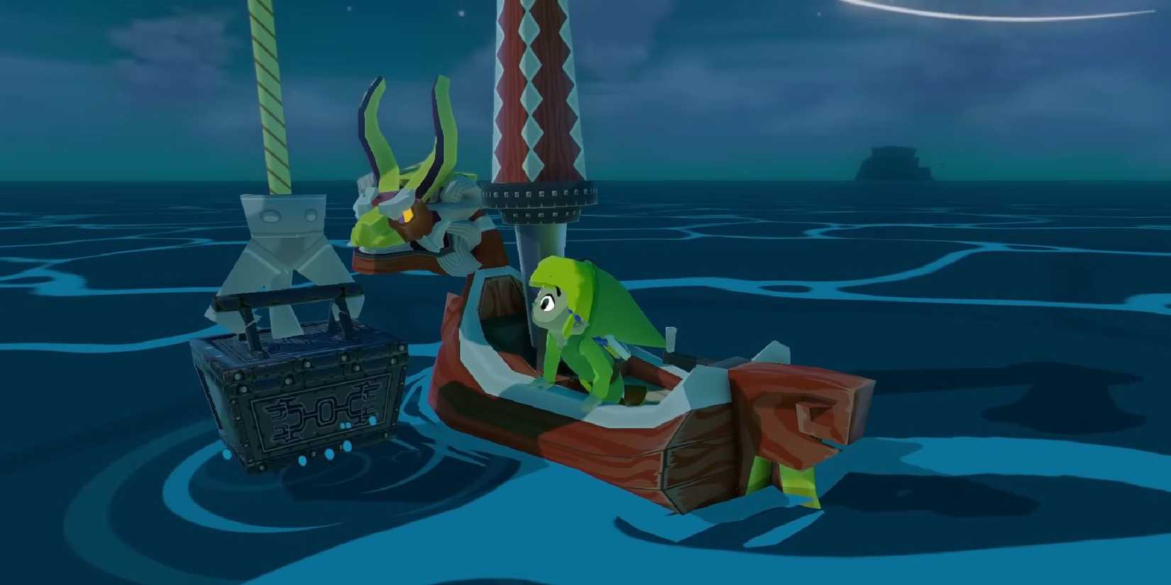 Finding a chest in The Legend Of Zelda: The Wind Waker HD