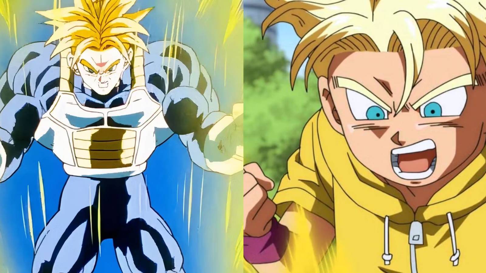 Trunks Transformation Scenes in Dragon Ball
