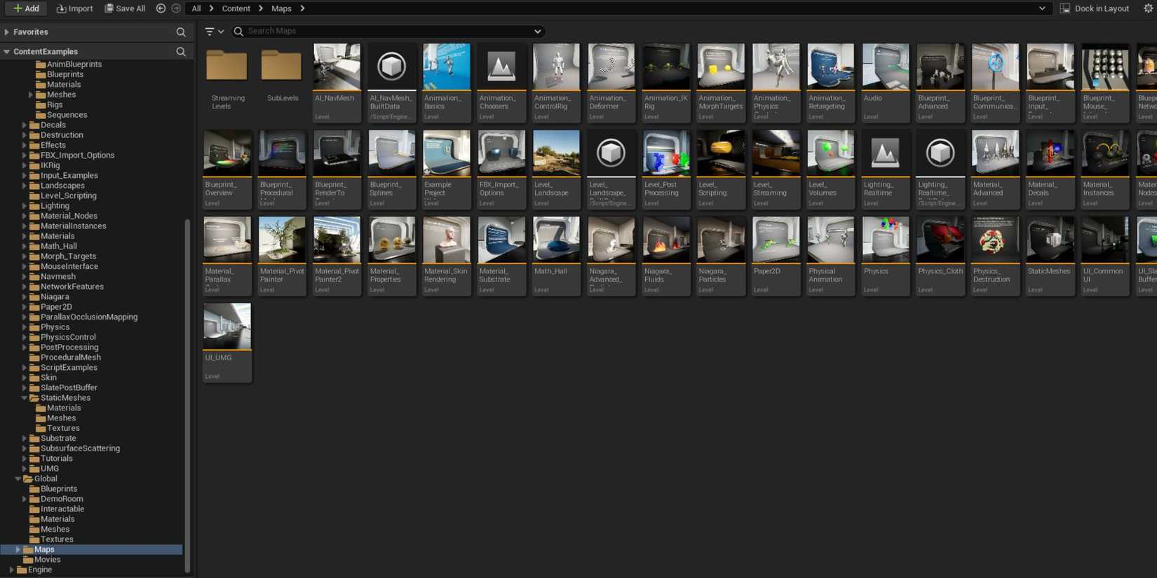 Unreal Engine 5 Folder Organization