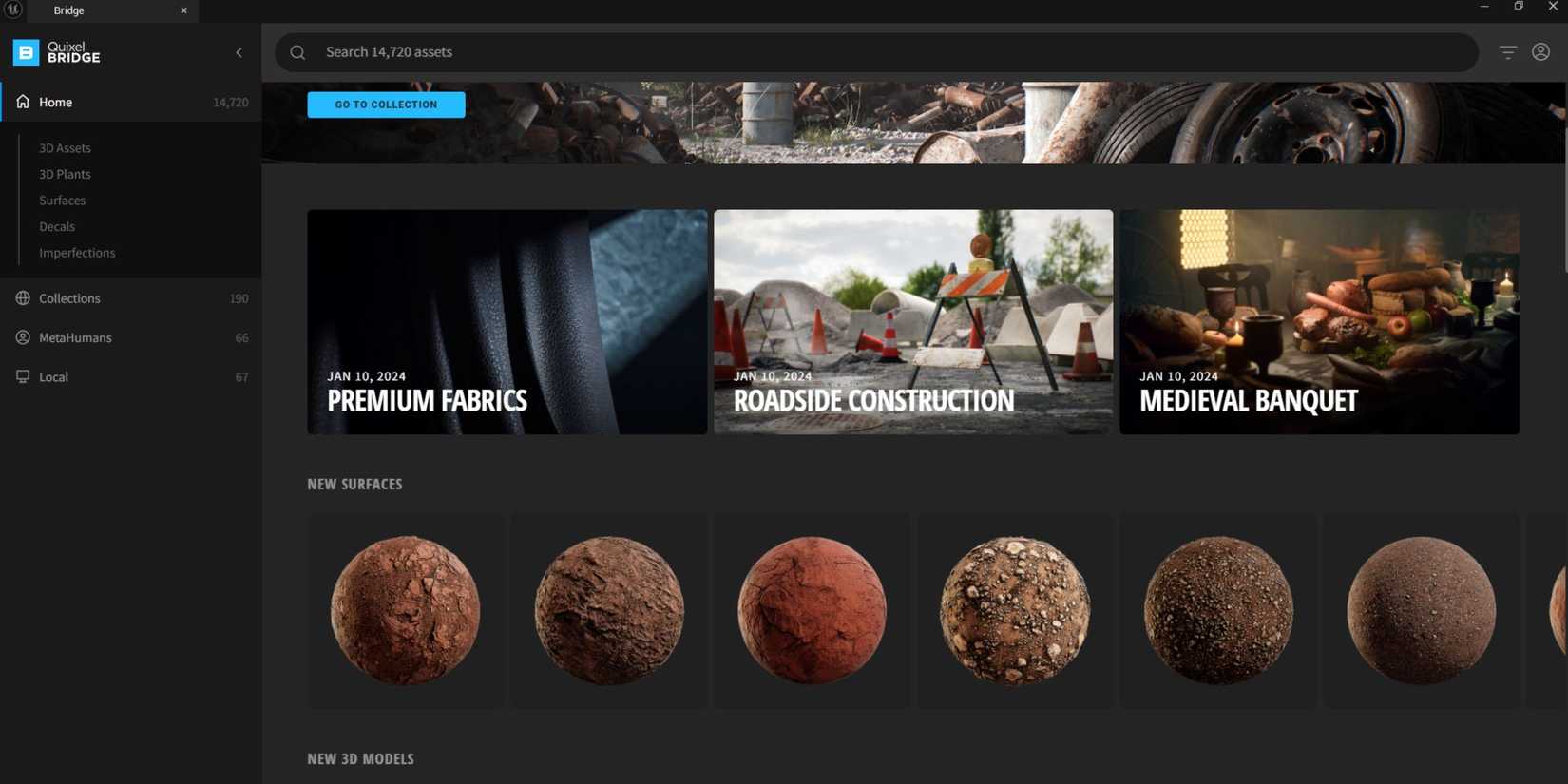 Unreal Engine 5 Quixel Bridge