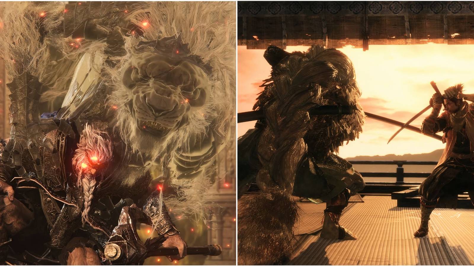 Featured image showcasing Godfrey and Sekiro in battle.