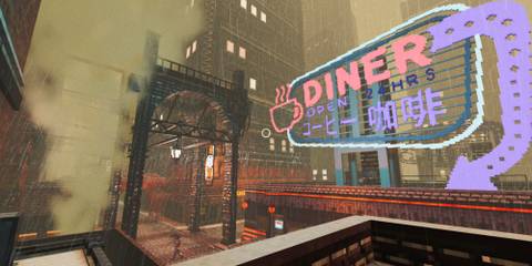 A diner in Shadows of Doubt