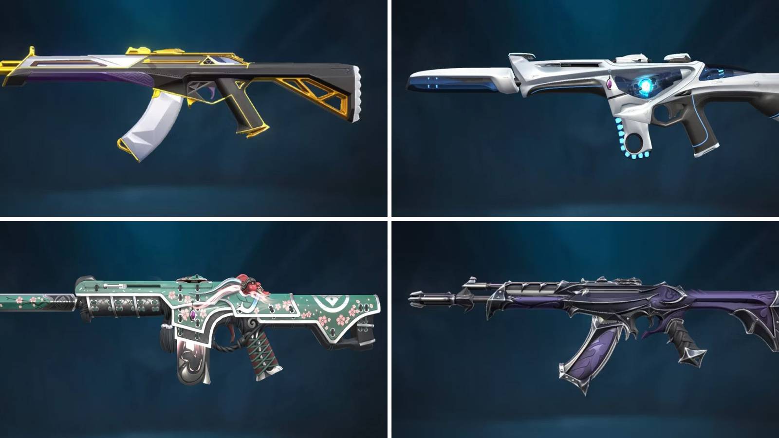 A split image of the Prime Vandal, Ion Phantom, Oni Phantom, and Reaver Vandal