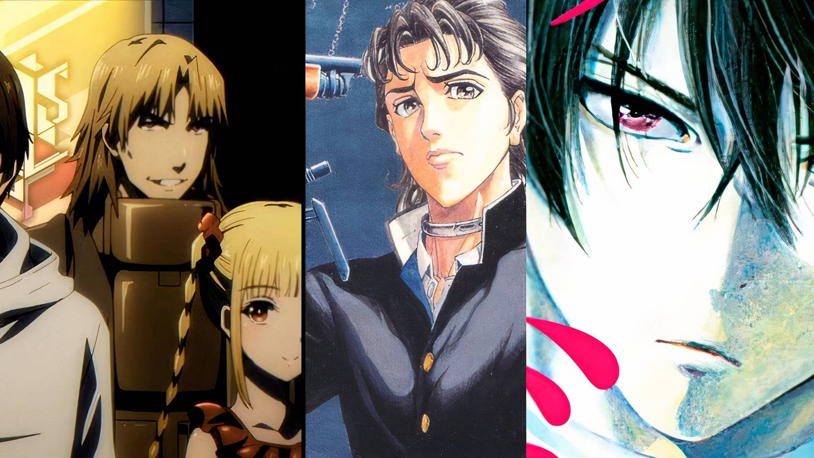 Darwins Game (left) Battle Royale (middle) Tomodachi Game (right)