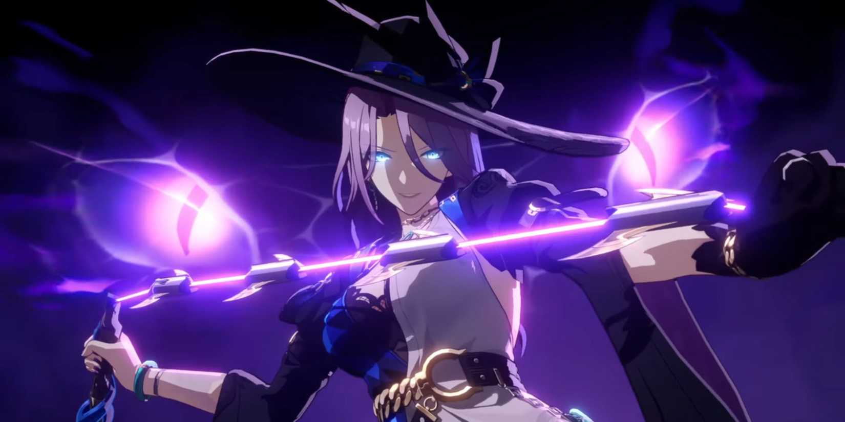 Jade performing her Ultimate during combat in Honkai: Star Rail