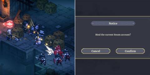 Combat In Sword Of Convallaria & The Bind To Steam Menu 