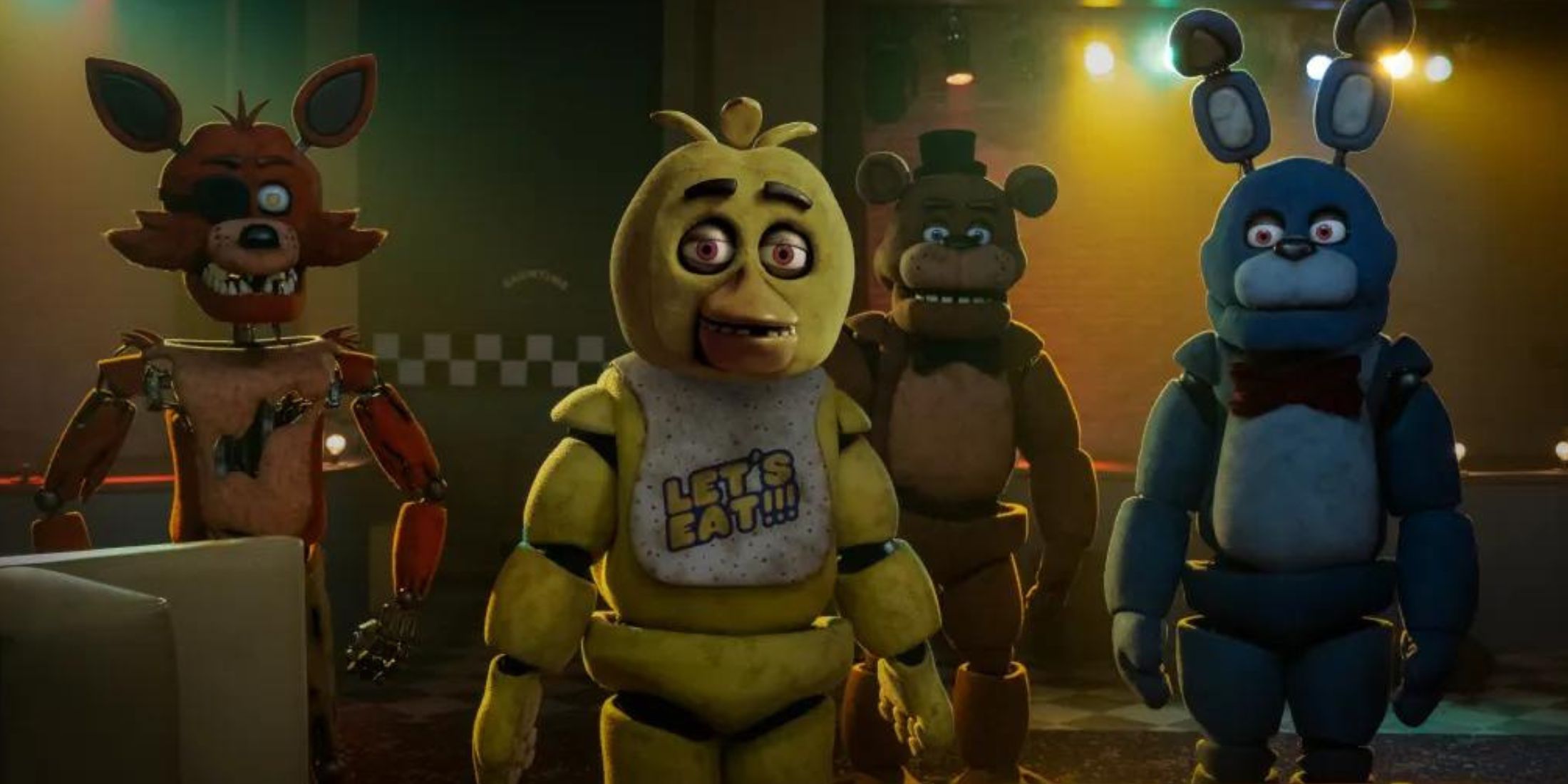 A still from the film Five Nights at Freddy's.