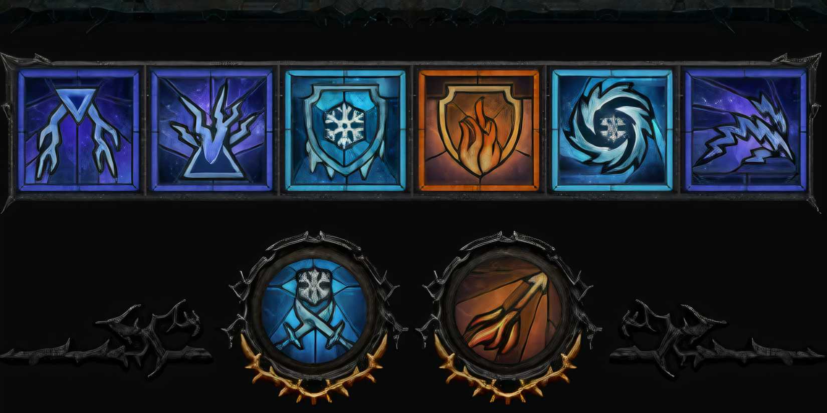 The diablo 4 lightning spear build's enchantments and hotbar