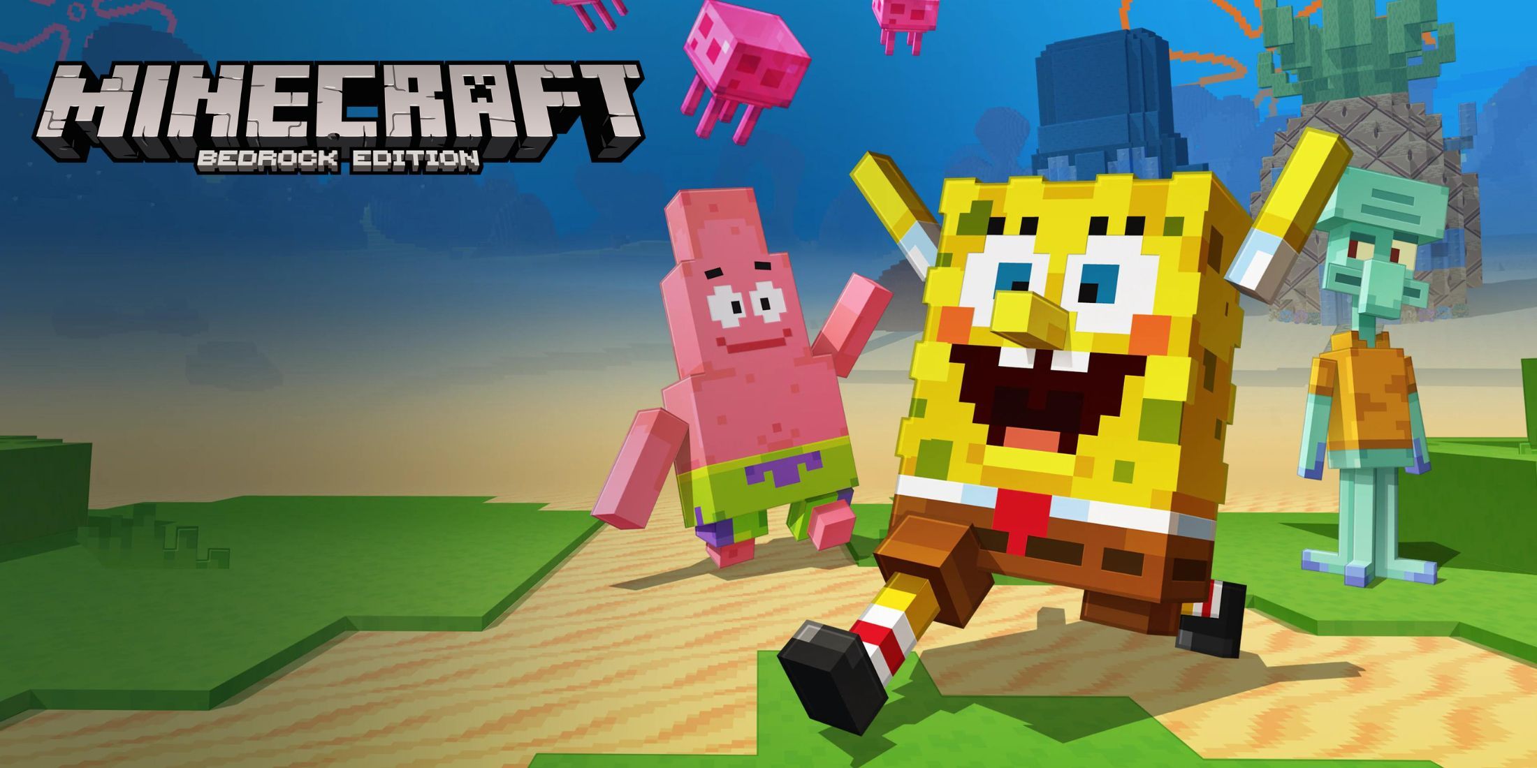 Minecraft Adds Unique New SpongeBob SquarePants DLC