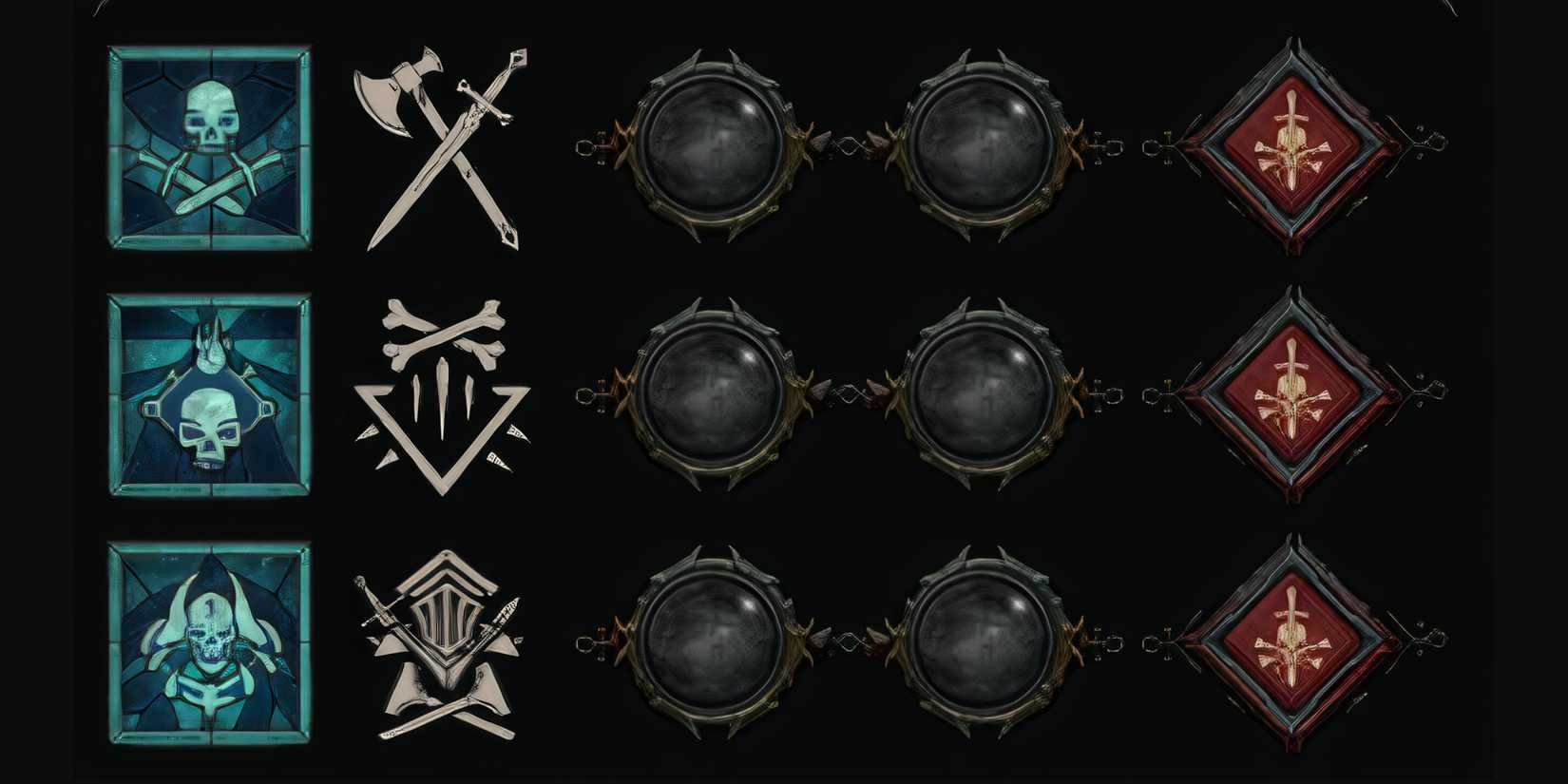 A screenshot  showing the book of the dead choices for blood surge necromancer