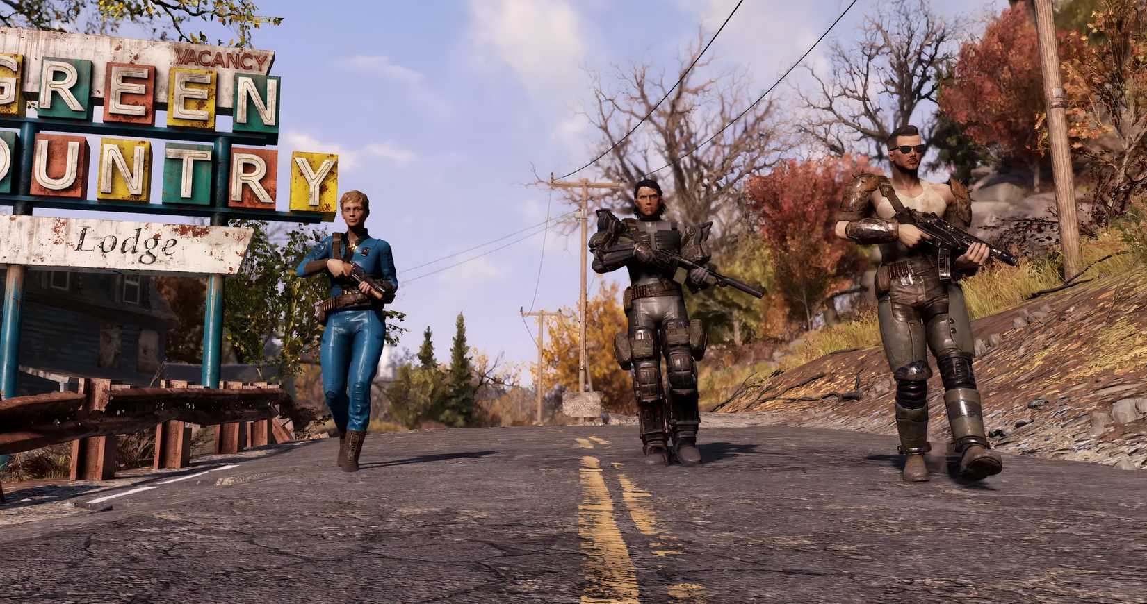 Characters wearing different loot in Fallout 76