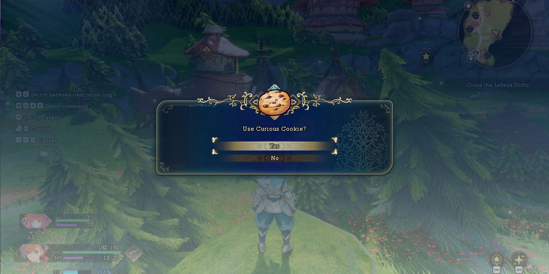 using a curious cookie in visions of mana