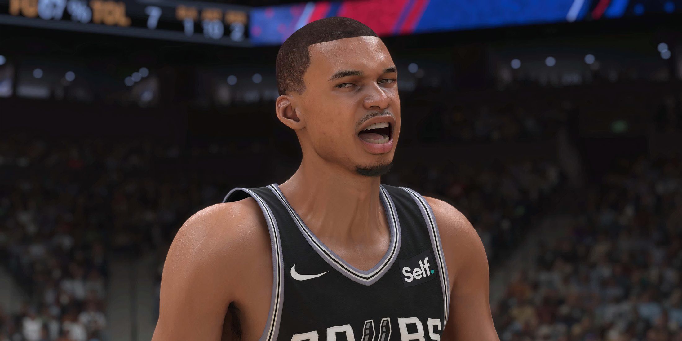 Victor Wembanyama on the San Antonio Spurs in NBA 2K25