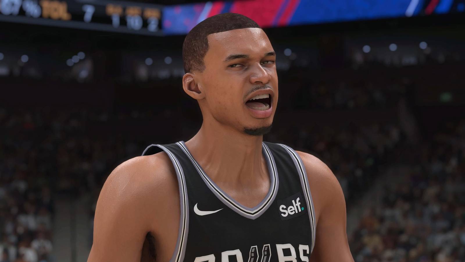 Victor Wembanyama on the San Antonio Spurs in NBA 2K25