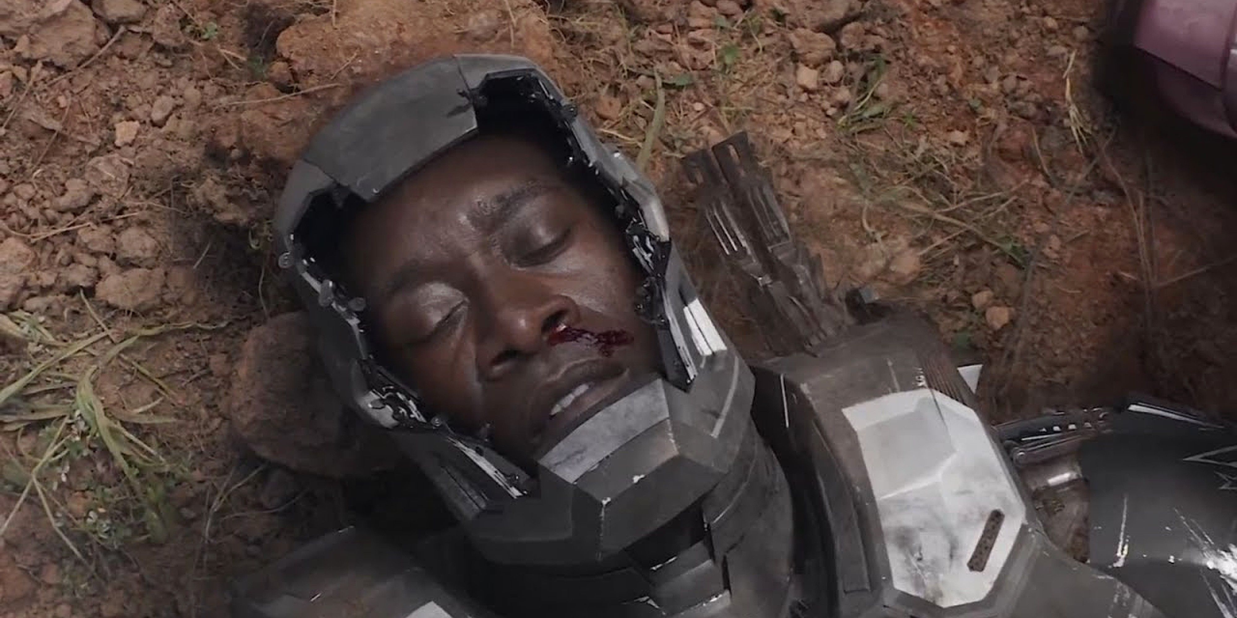 War Machine After The Fall In Captain America Civil War Scene