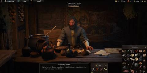 Purchasing supplies from an apothecary