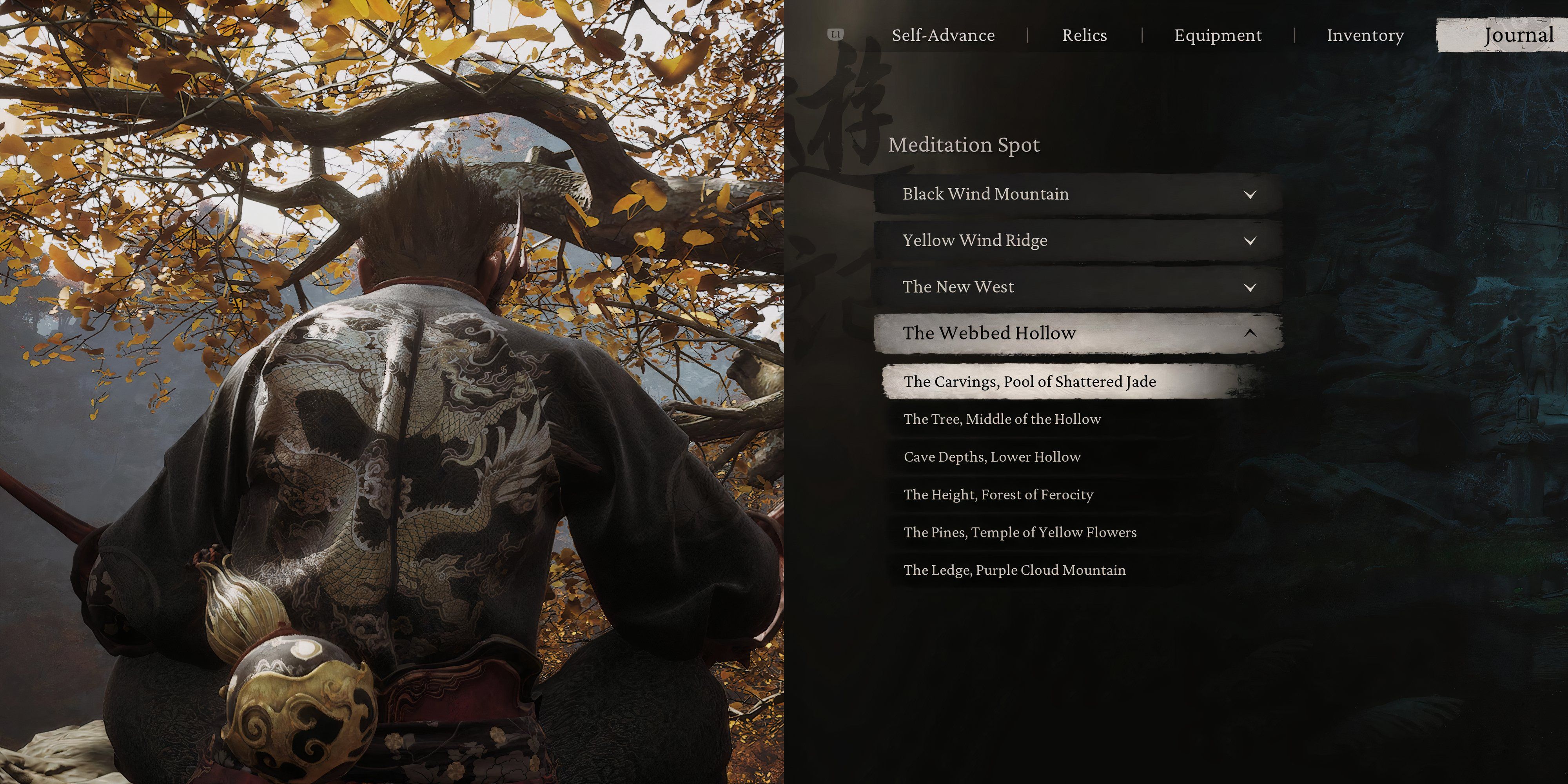 Black Myth: Wukong - All Webbed Hollow Meditation Spots