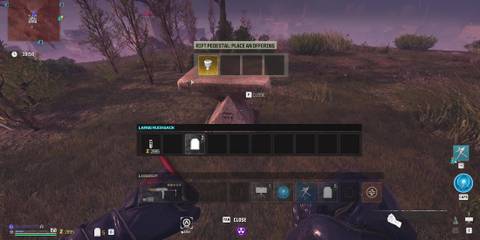 Screenshot showcasing what to do with the Drum in MWZombies 