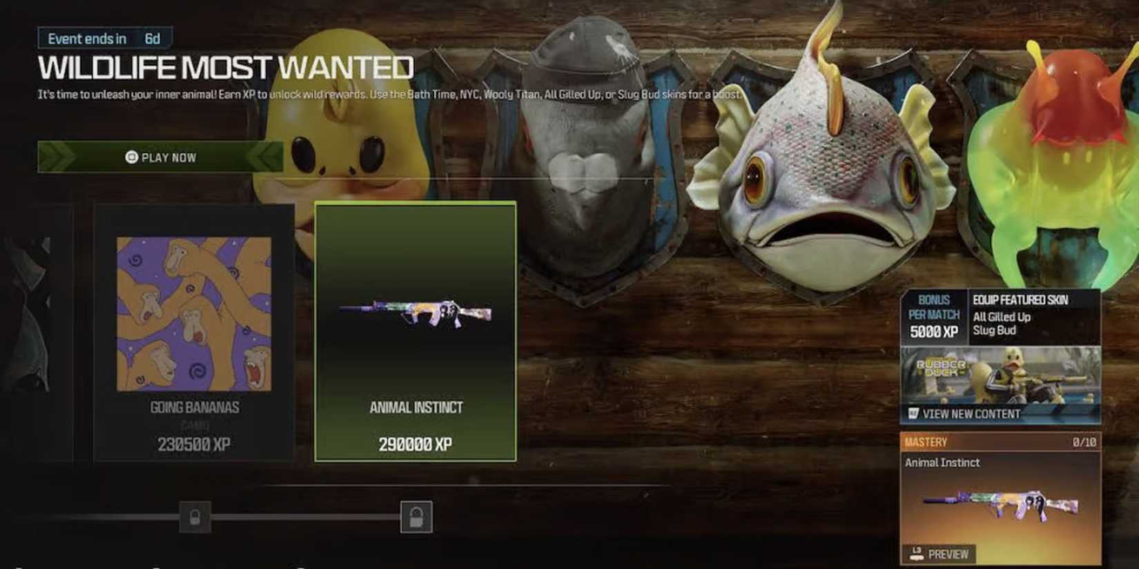 wildlife most wanted event rewards
