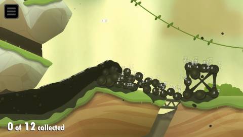 Image of the goo being released in the Juicer level in World of Goo 2