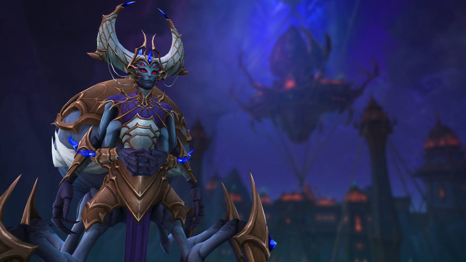 queen ansurek the final nerubian raid boss of nerub-ar palace in wow tww