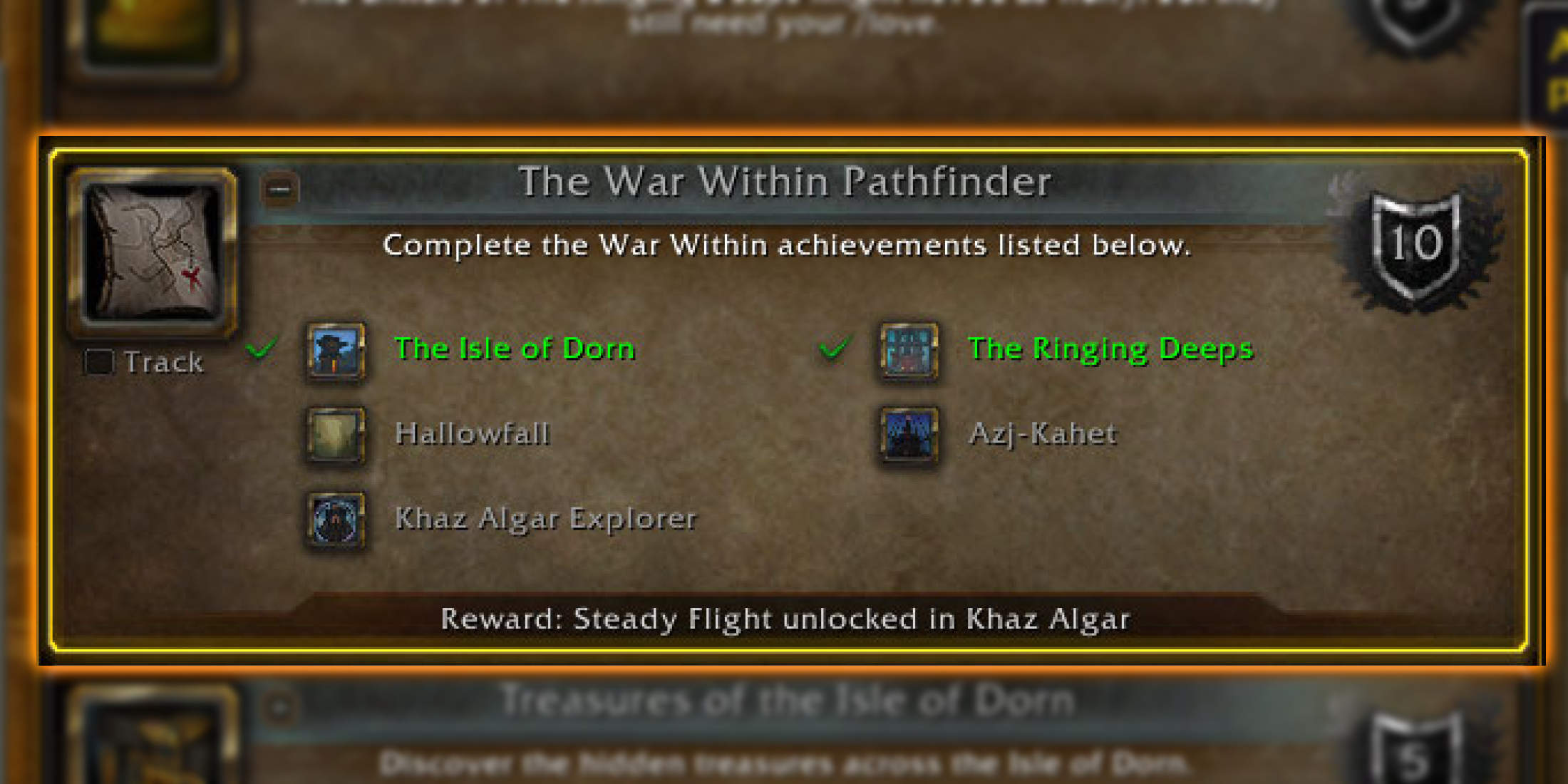 WoW The War Within Steady Flight Khaz Pathfinder Achievement Explorer