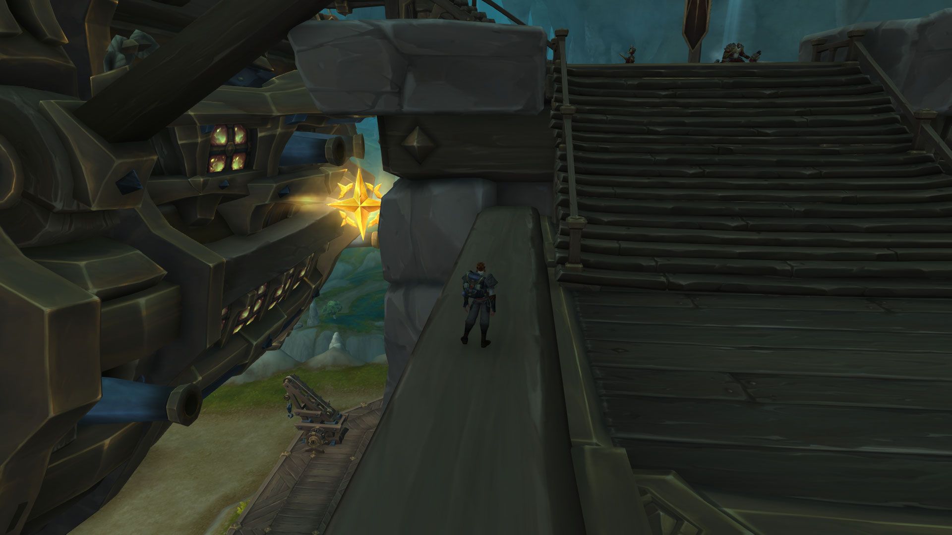 wow the war within skyriding glyph under airship