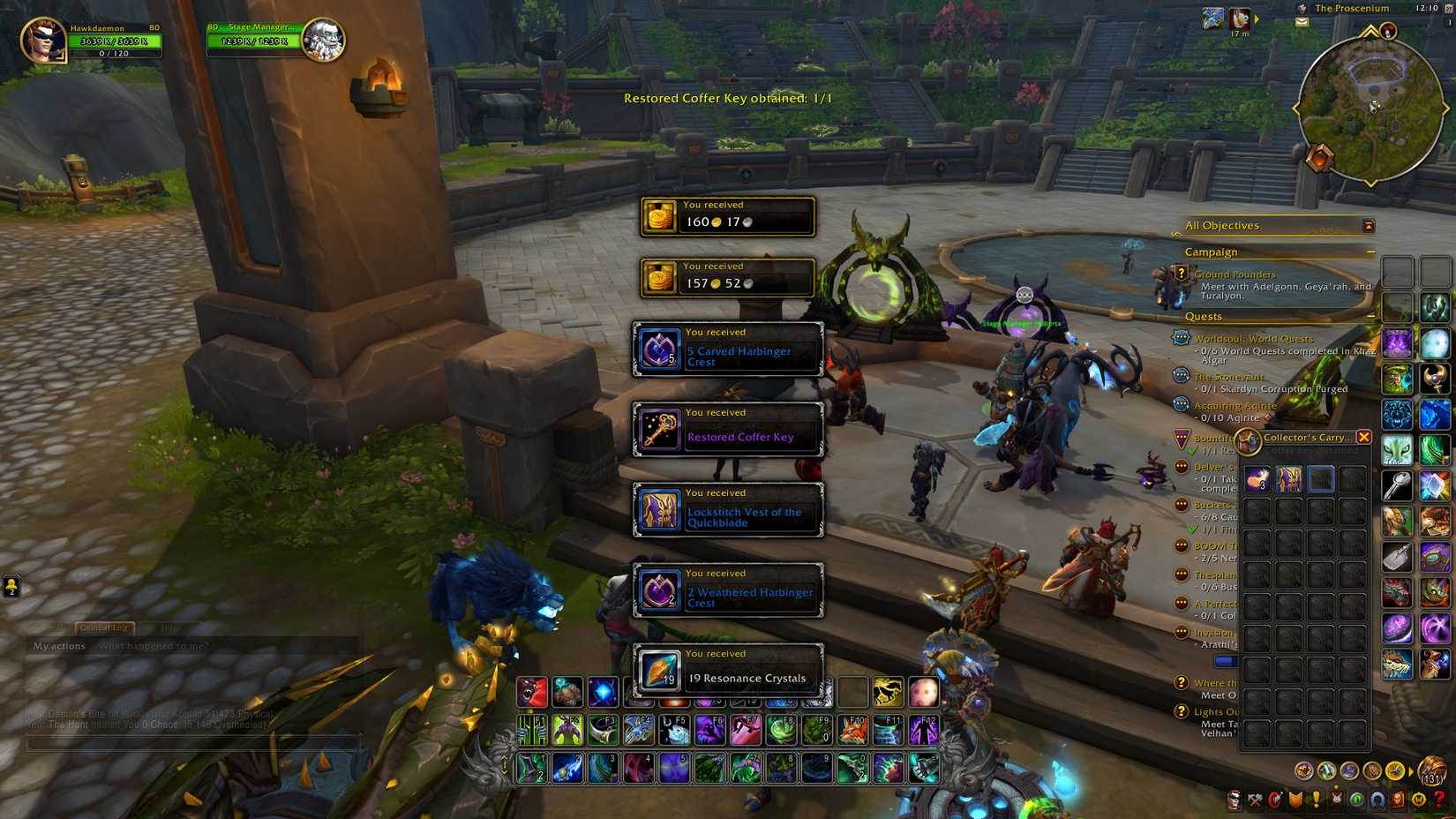 wow the war within player earning a restored coffer key