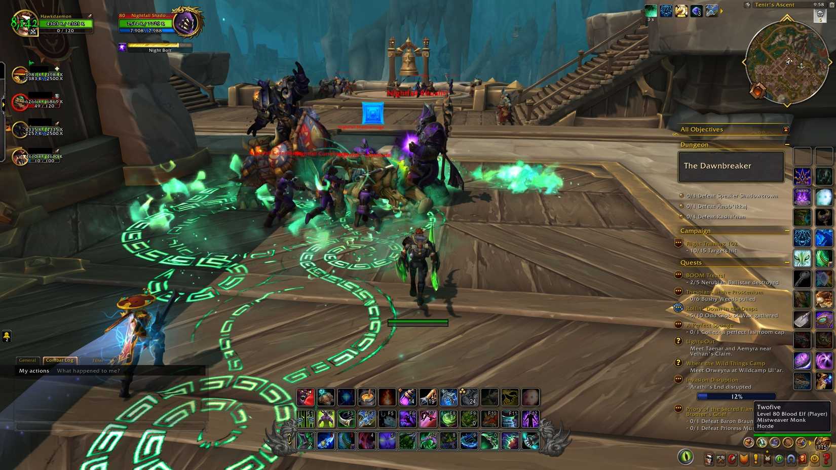 wow the war within player in a heroic dungeon