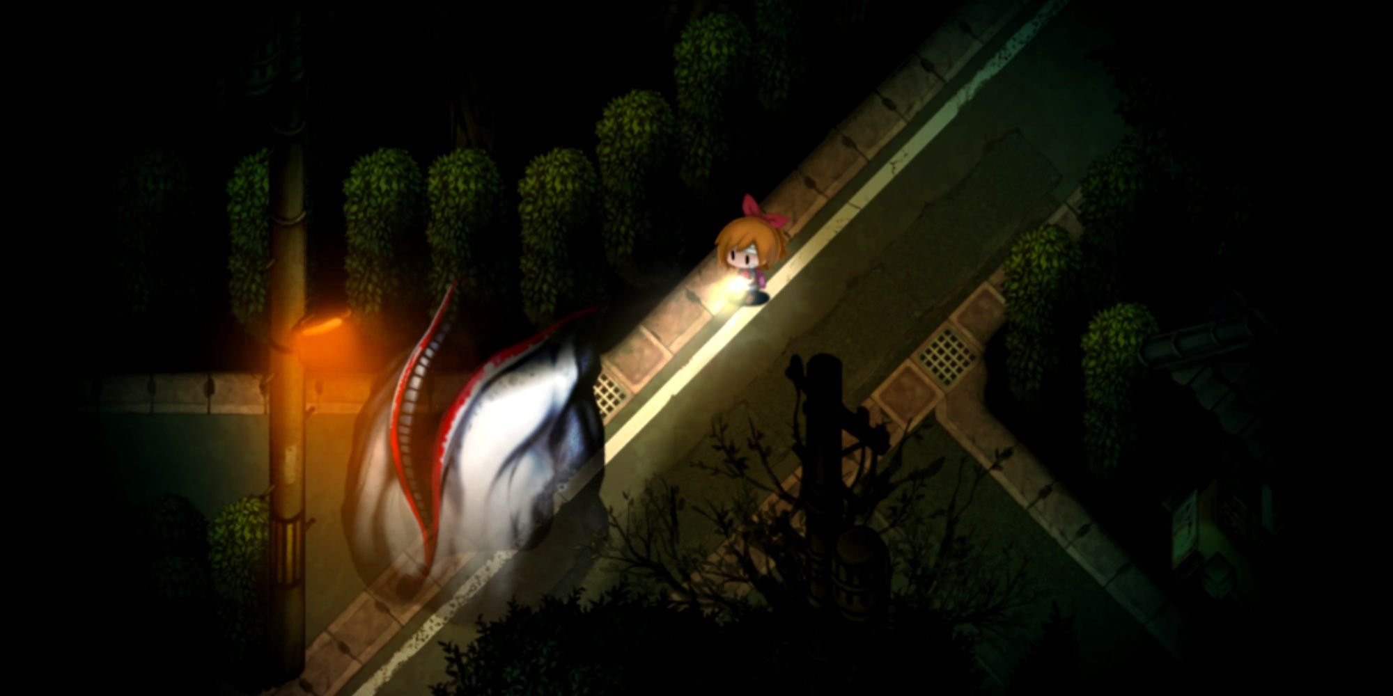 Yomawari: Midnight Shadows monsters on the streets