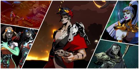 Zagreus, Megaera and Thanatos in Hades and Melinoe and Nemesis in Hades 2
